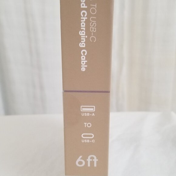 Artikl Charge & Sync Braided Charging Cable 6f USB-A to UBC-C 3X Color Peach - Picture 15 of 16